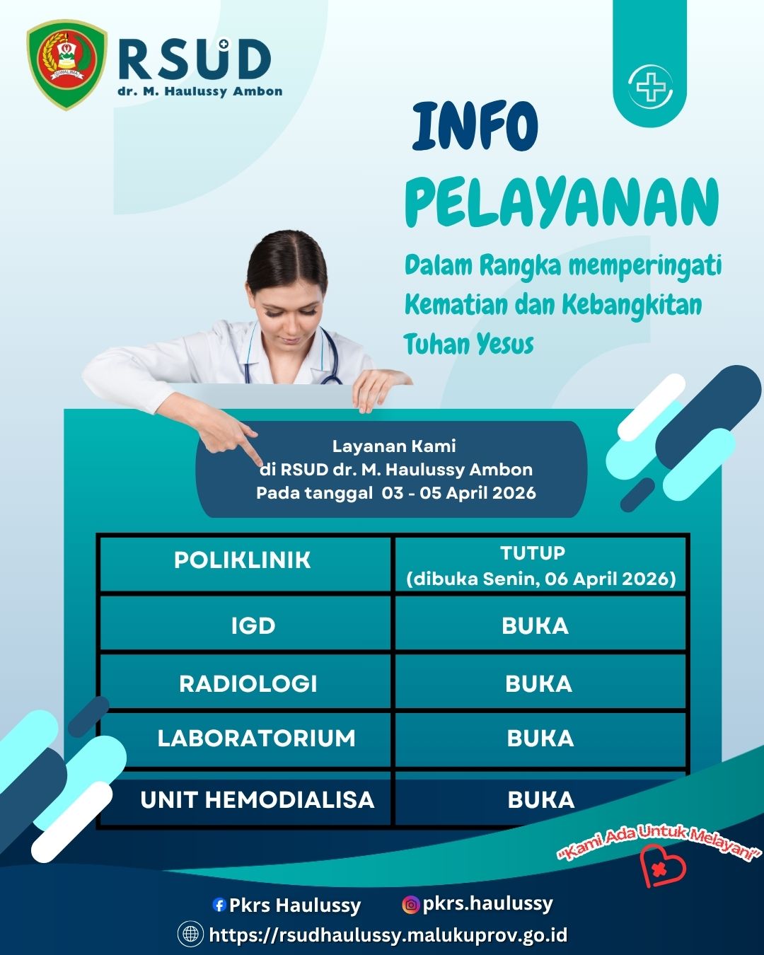Informasi Pelayanan - Jumat Agung